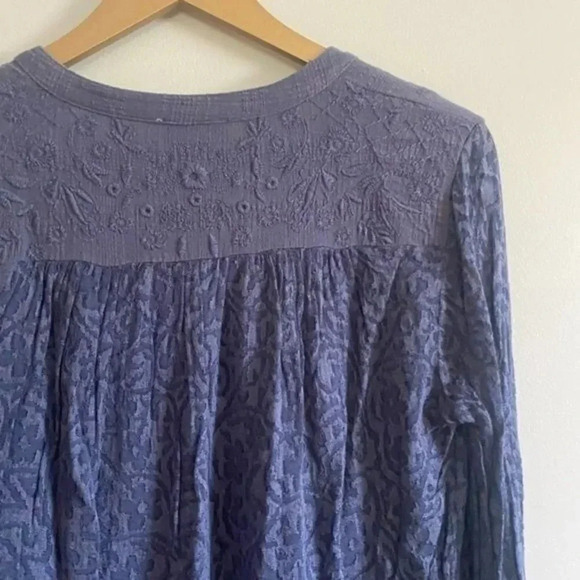 Lucky Brand Blue Lace Top - Picture 6 of 13